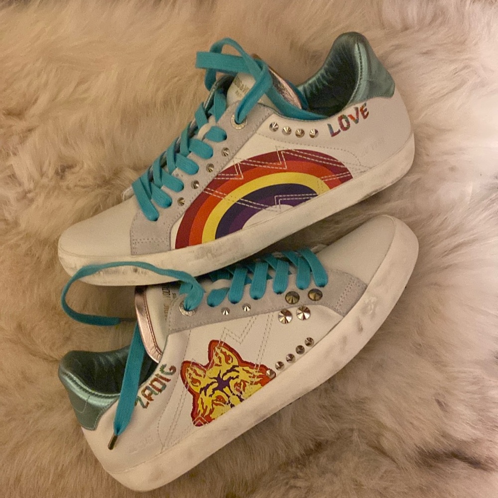 ZADIG & VOLTAIRE Rainbow Sneakers size 40